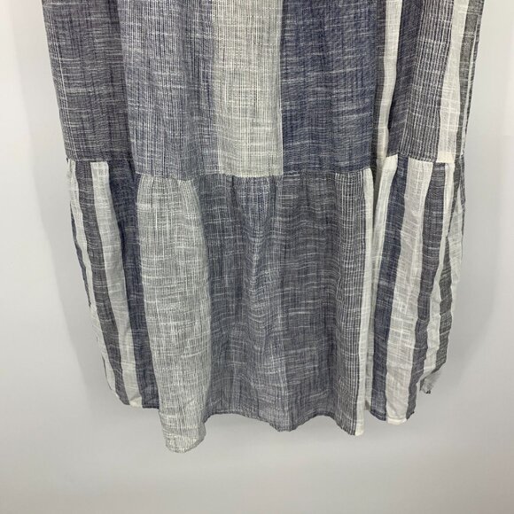 Angie Skirt Blue White Stripe Maxi Pull On Lined Boho NWT - Picture 7 of 11